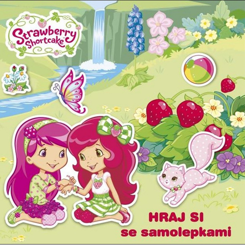 AKIM - Kreativní sešit Akim - Hraj se samolepkami Strawberry Shortcake