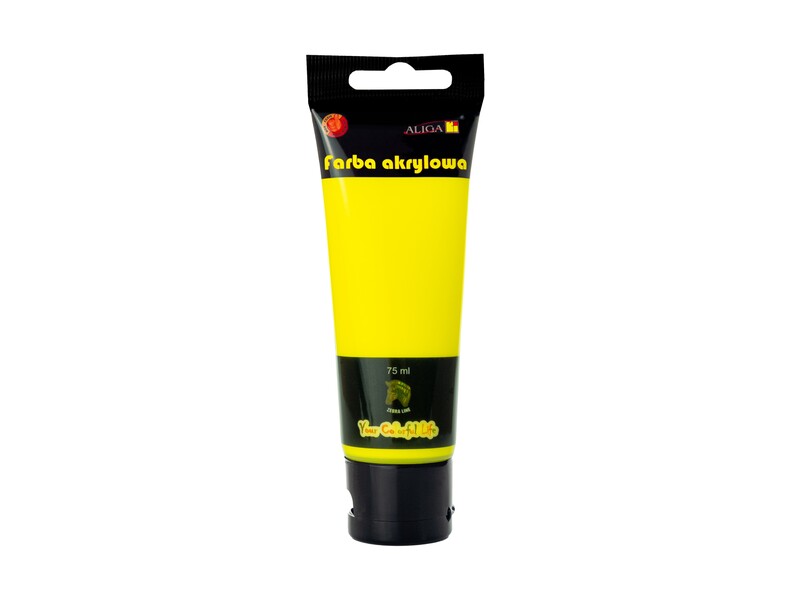 ALIGA - Akrylová barva 75 ml neon žlutá FTN-302