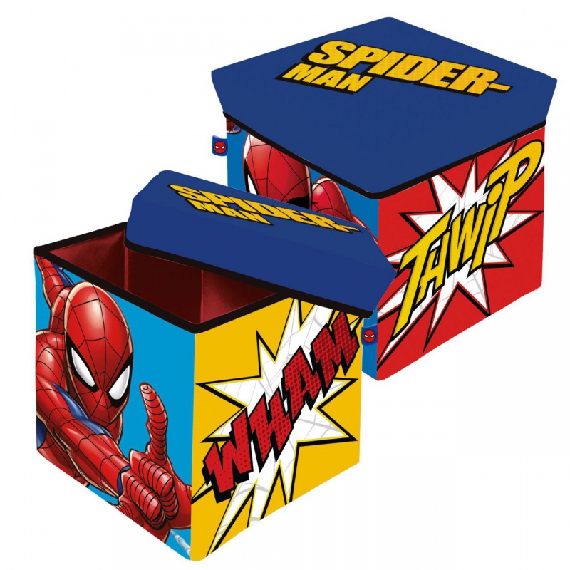 ARDITEX - Úložný box s víkem / taburetka 2v1 SPIDERMAN, SM15223