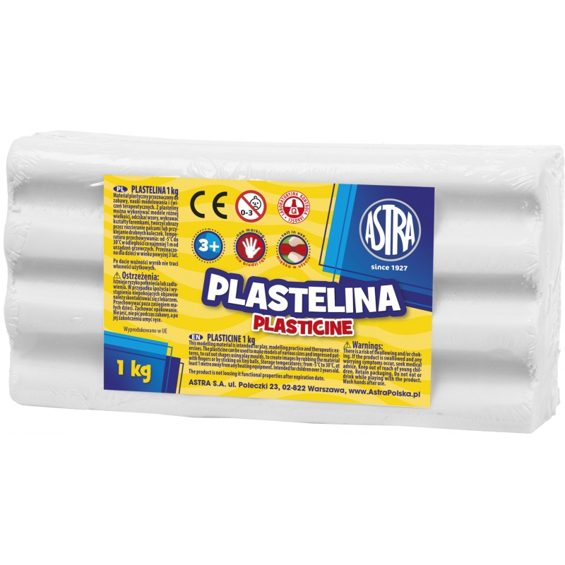 ASTRA - Plastelína 1kg Bílá, 303111001