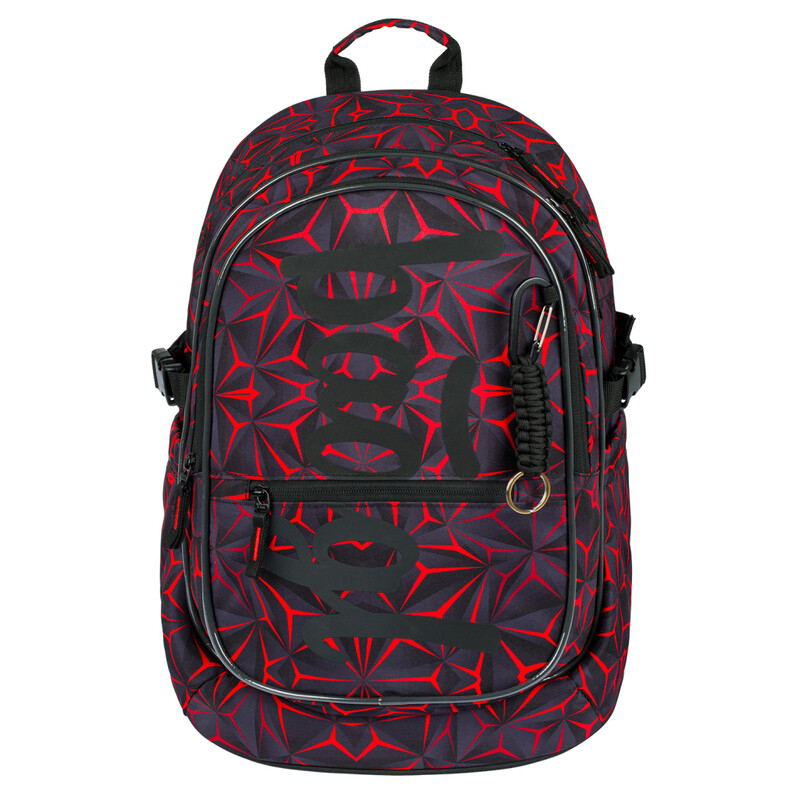 BAAGL - Školní batoh Core Red Polygon
