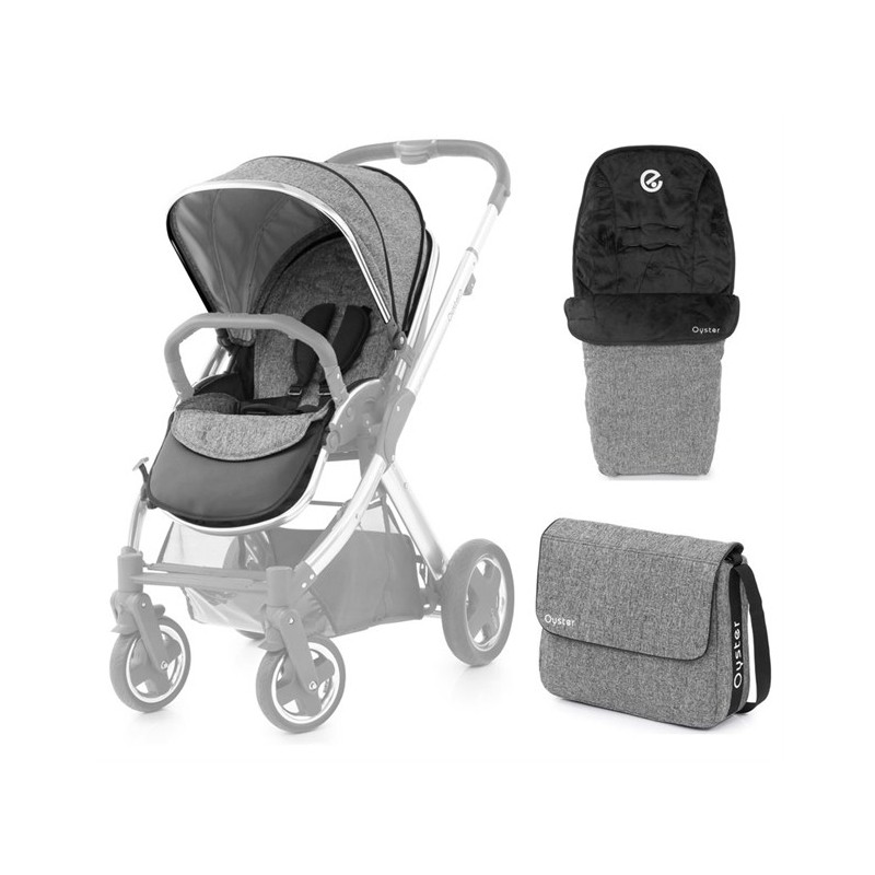 BABYSTYLE  - Oyster 2/ Max textilní set Wolf Grey 2019