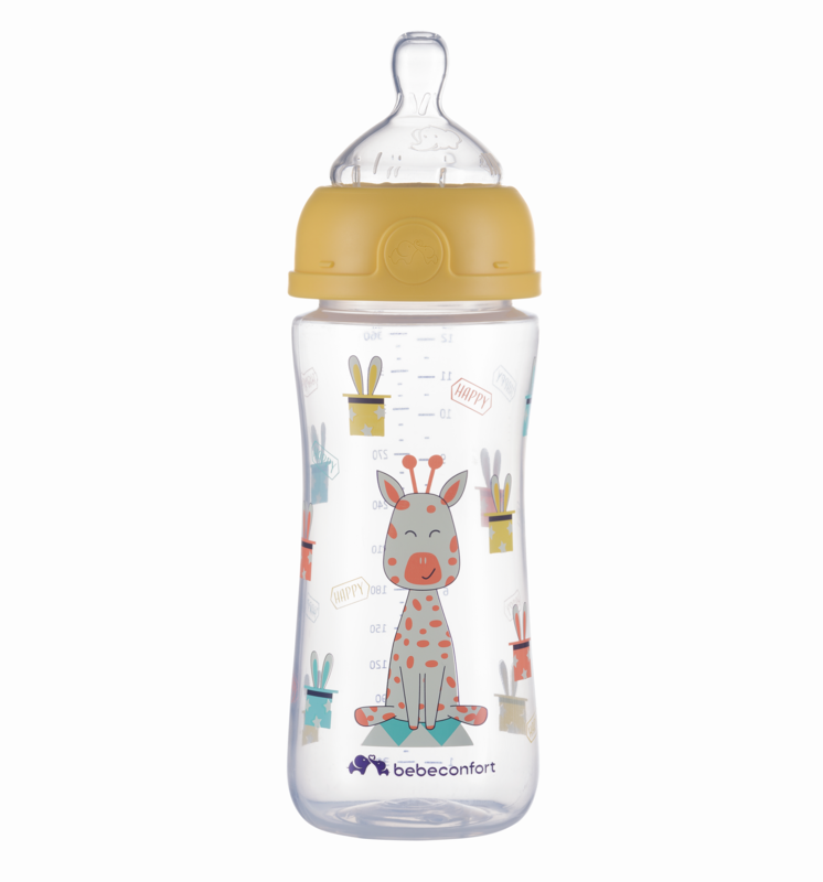 BEBECONFORT - Kojenecká láhev Emotion 360ml 6m+ Yellow