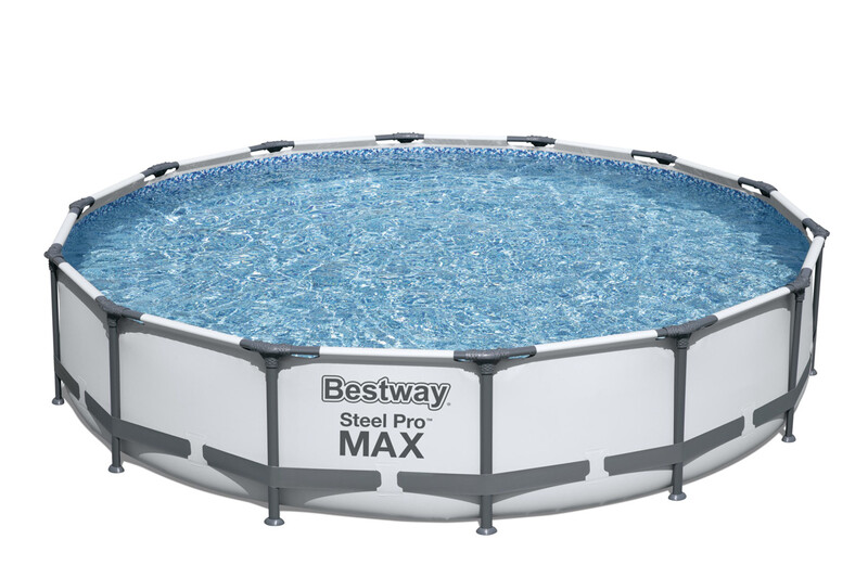 BESTWAY - Nadzemní bazén kulatý Steel Pro MAX, kartušová filtrace, průměr 4,27m, výška 84cm