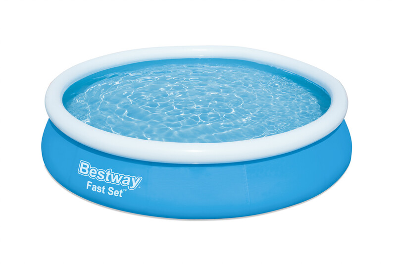 BESTWAY - Nadzemní bazén kruhový Fast Set, kartušová filtrace, průměr 3,66m, výška 76cm