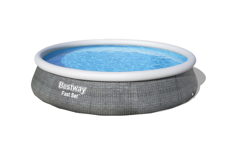 BESTWAY - Nadzemní bazén kruhový Fast Set, kartušová filtrace, průměr 3,96m, výška 84cm