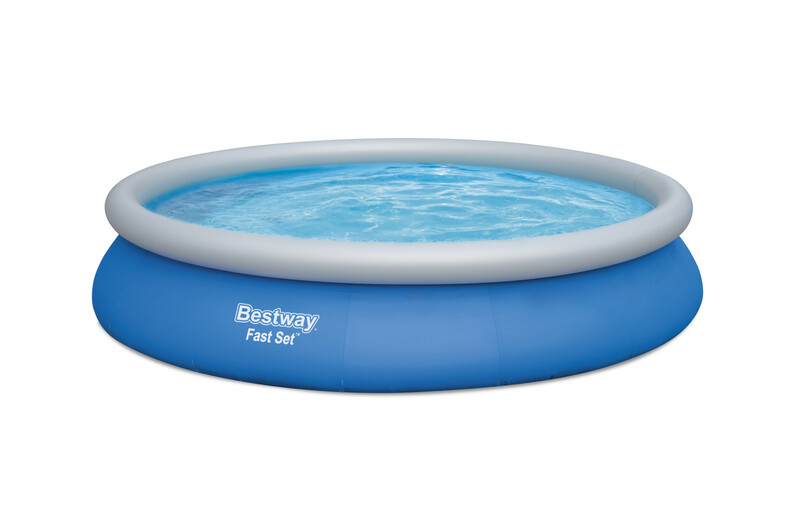 BESTWAY - Nadzemní bazén kruhový Fast Set, kartušová filtrace, průměr 4,57m, výška 84cm