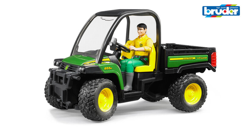 BRUDER - Farmer - John Deere Gator s řidičem