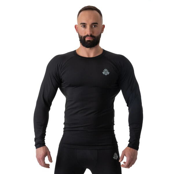 BUSHIDO - Pánské tréninkové tričko DBX Rashguard RSL Black, L