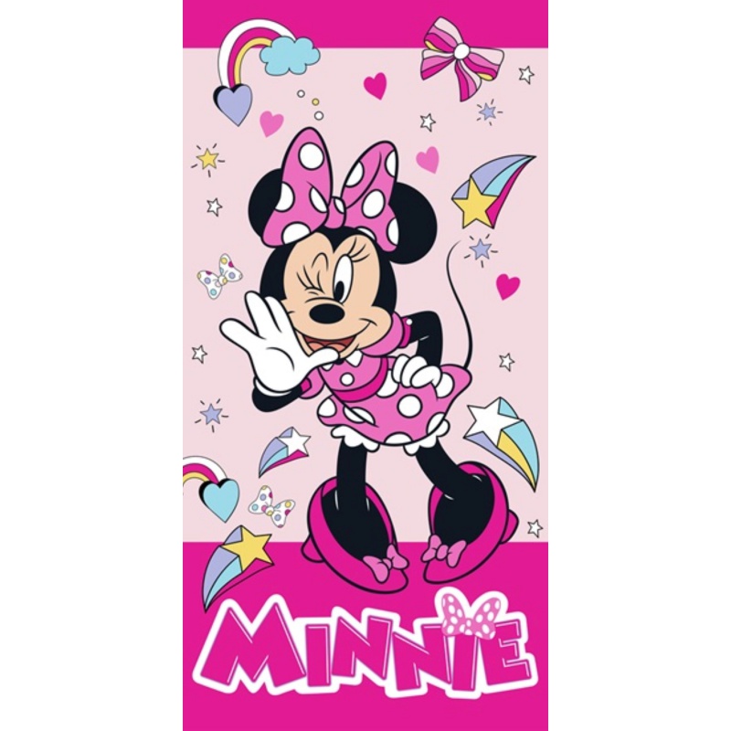 CARBOTEX - Bavlněná osuška 70/140cm Minnie Mouse, MNM2295018