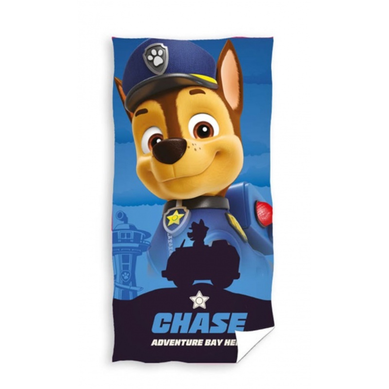 CARBOTEX - Bavlněná osuška 70/140cm Paw Patrol Chase, PAW235115