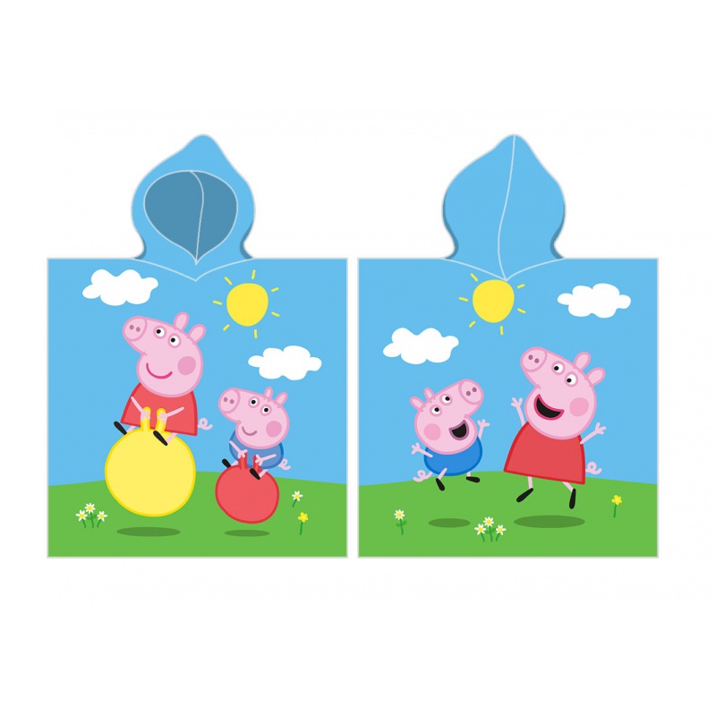 CARBOTEX - Bavlněné pončo 55/110cm Peppa Pig, PP223022