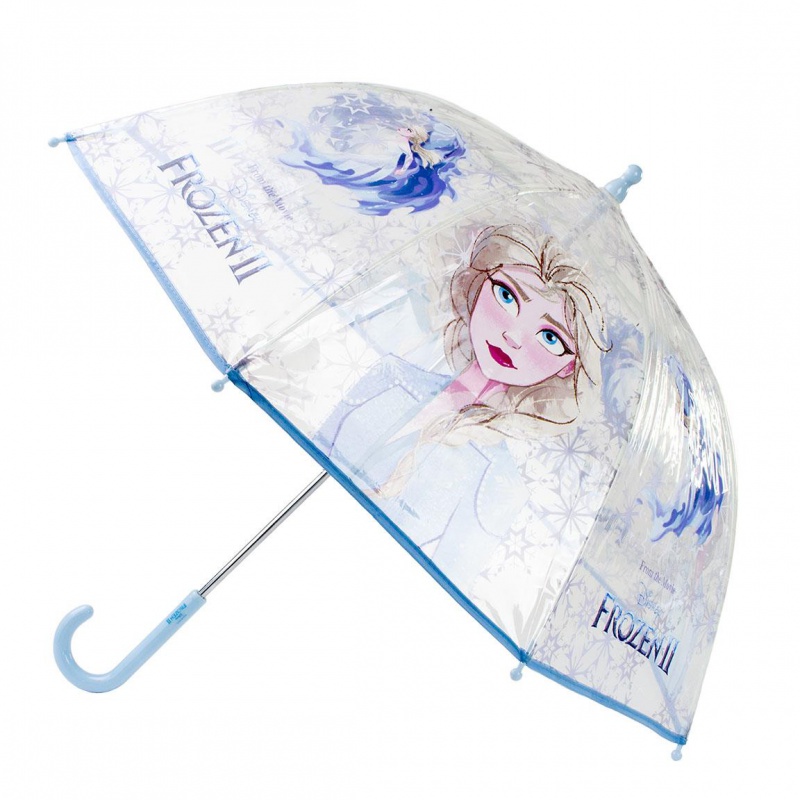 CERDÁ - Dětský deštník DISNEY FROZEN II Elsa Transparent, 2400000616