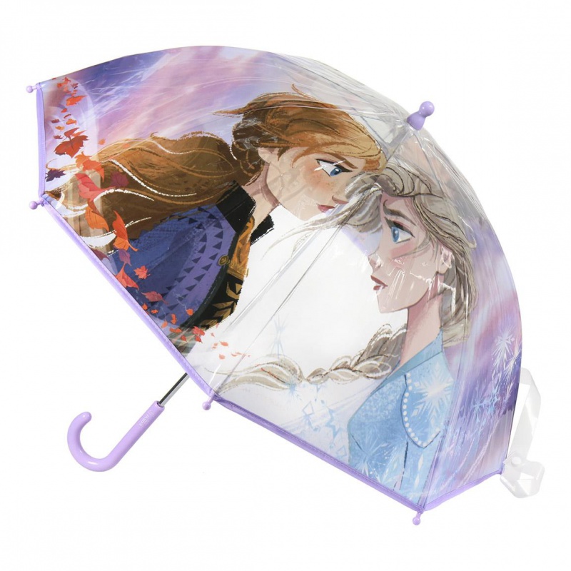 CERDÁ - Dětský deštník DISNEY FROZEN II Transparent, 2400000511