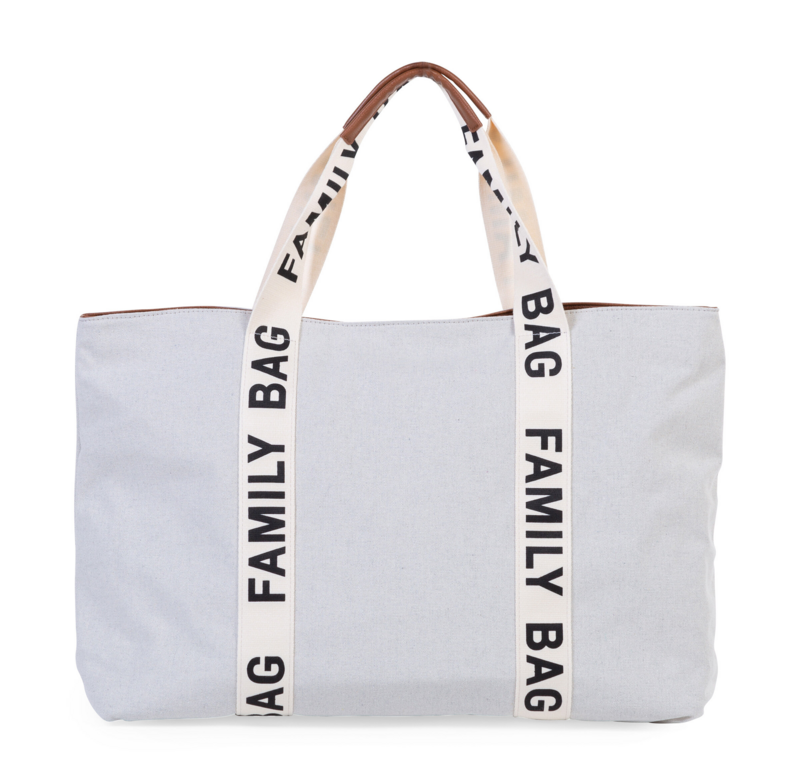 CHILDHOME - Cestovní taška FAMILY BAG Canvas OFF WHITE