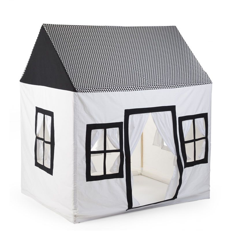 CHILDHOME - Domek Textilní Black & White 125x95x145 cm