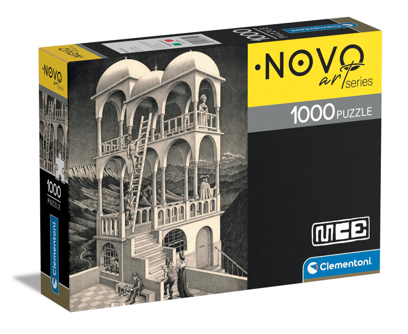 CLEMENTONI - Puzzle 1000 dílků - Art NOVO - M. C. Escher-Belvedere