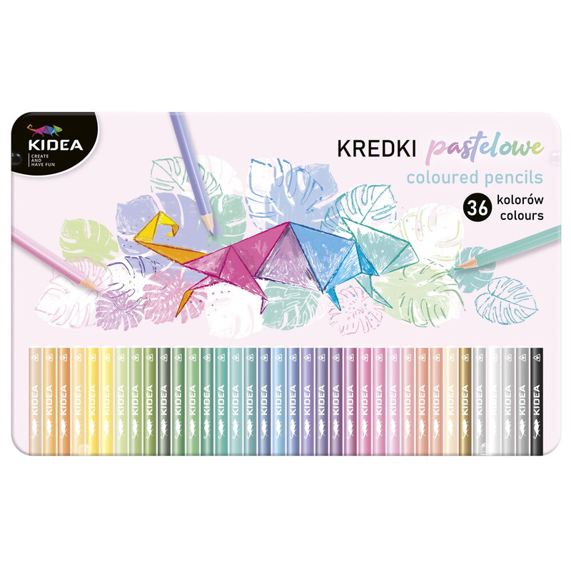 DERFORM - KIDEA pastelky troj. metalbox 36b.