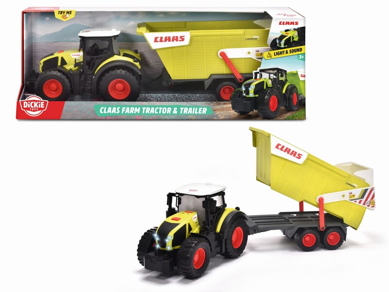 DICKIE - Traktor CLAAS s přívěsem 64 cm