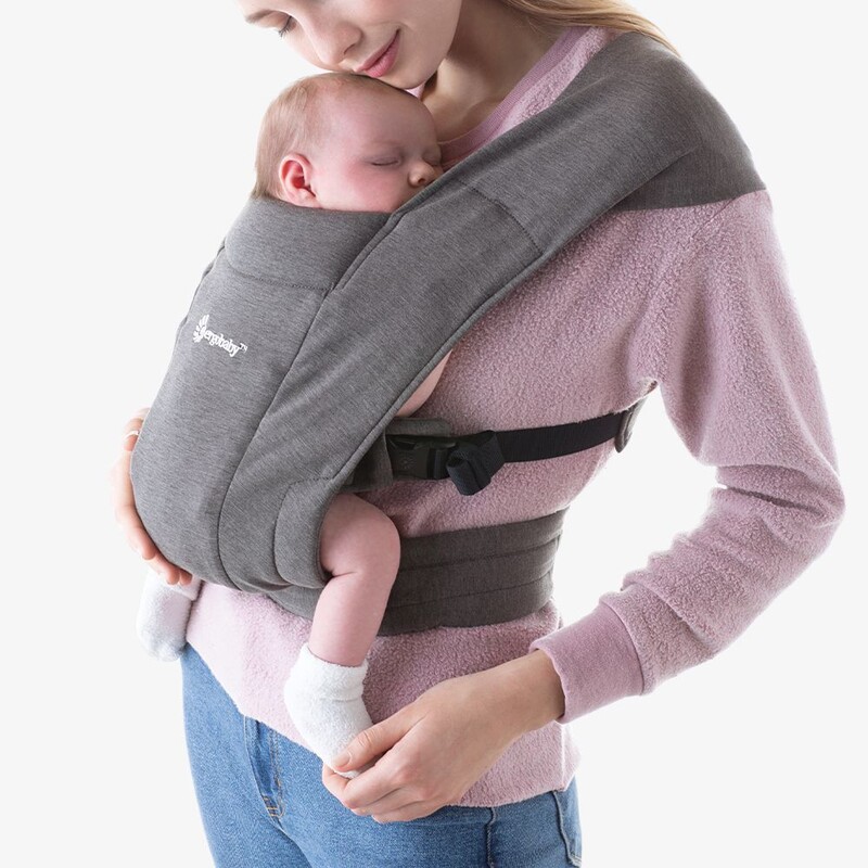 ERGOBABY - Nosítko Embrace - soft knit - Heather grey