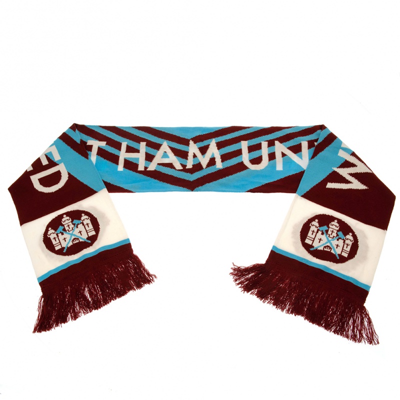 FOREVER COLLECTIBLES - Šála pro fanoušky WEST HAM UNITED FC Retro 1976 Scarf