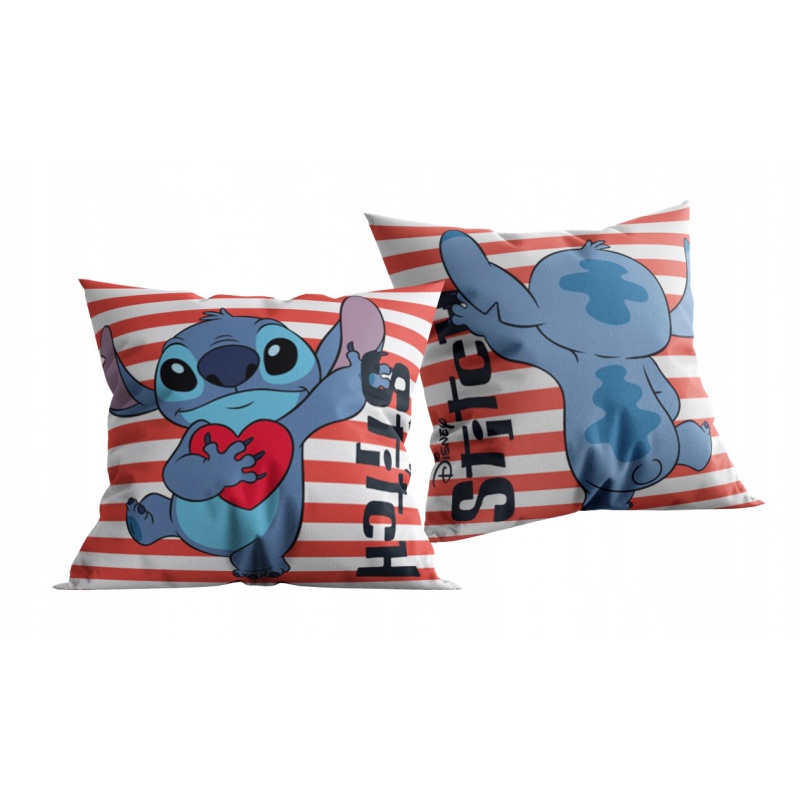 HALANTEX - Oboustranný dekorační polštářek Lilo & Stitch, 40/40cm, ST3C