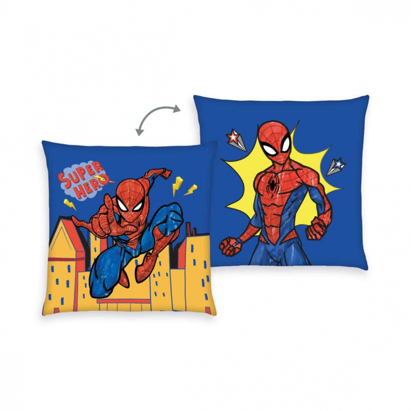 HERDING - Oboustranný dekorační polštářek 40/40cm Spiderman