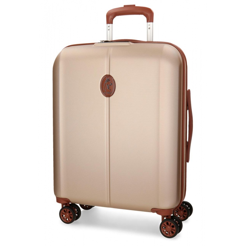 JOUMMA BAGS - ABS Cestovní kufr 55x40x20cm, 38L, EL POTRO Ocuri Champagne, 5128727 (small)