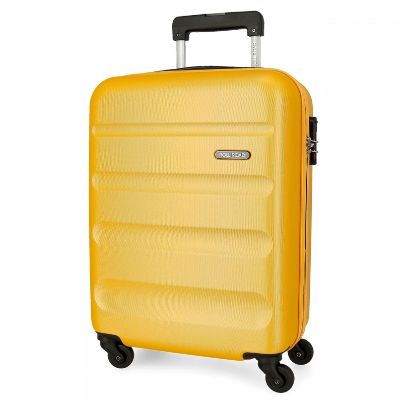 JOUMMA BAGS - ABS Cestovní kufr ROLL ROAD FLEX Ochre, 55x38x20cm, 35L, 584916D (small)