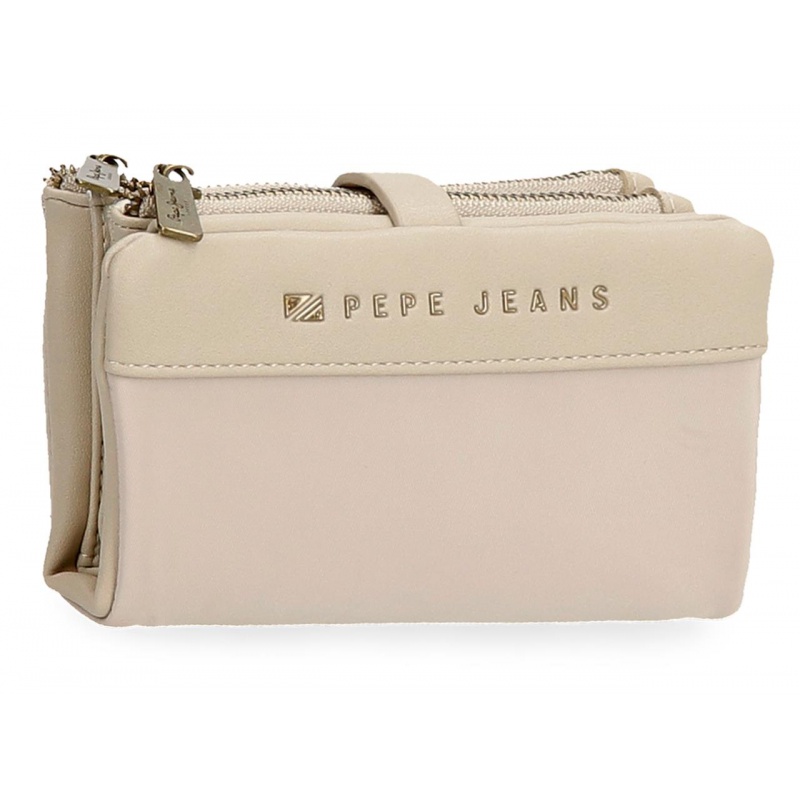 JOUMMA BAGS - Pepe Jeans Morgan Beige - Dámská peněženka, 7928333