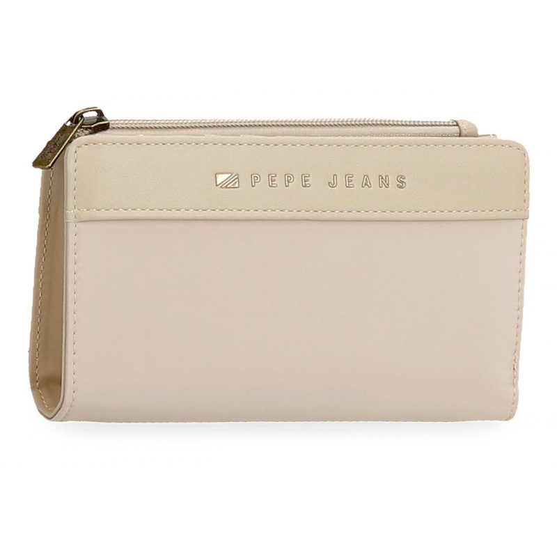 JOUMMA BAGS - Pepe Jeans Morgan Beige - Dámská peněženka, 7928633