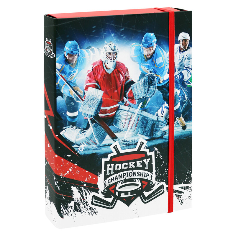 JUNIOR - Box na sešity A4 Jumbo MAX - Hockey