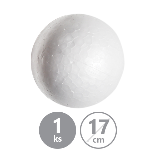 JUNIOR - Koule - polystyrenová 17 cm, 1ks