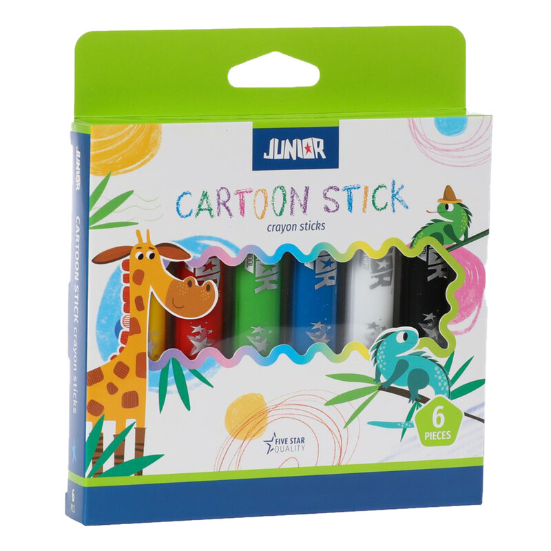 JUNIOR-ST - Voskovky Cartoon stick - sada 6 ks