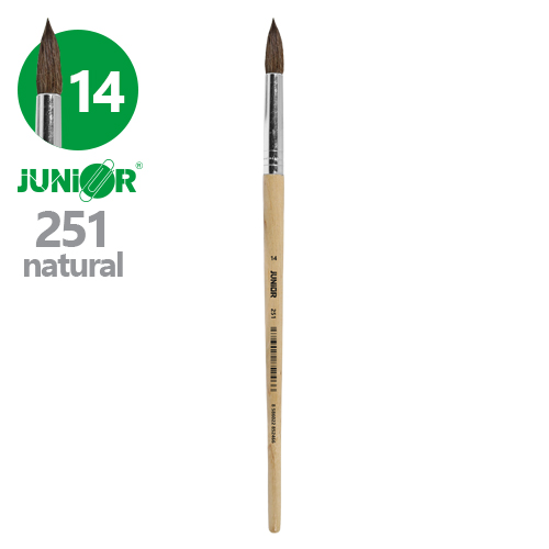 JUNIOR - Štetec guľatý č. 14 251 Natural