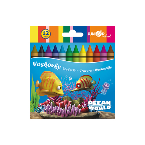 JUNIOR - Voskovky 12 ks Ocean World