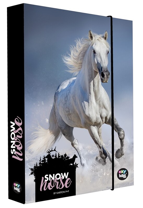 KARTON PP - Box na sešity A4 Jumbo Snow horse