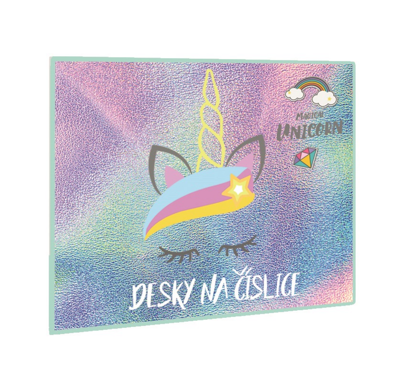 KARTON PP - Desky na číslice Unicorn iconic