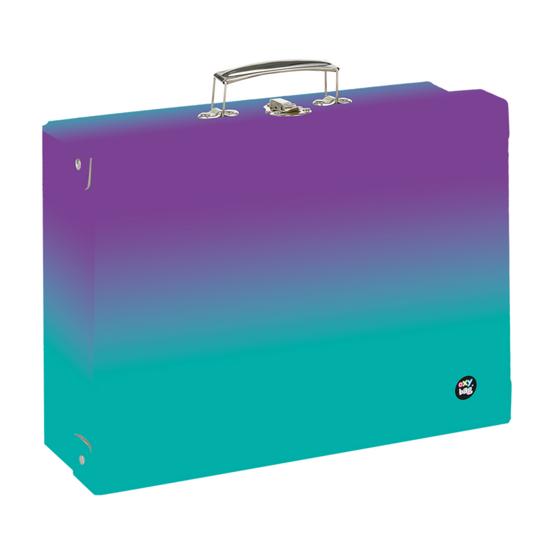 KARTON PP - Kufřík lamino hranatý A4 OXY Ombre Purple- blue