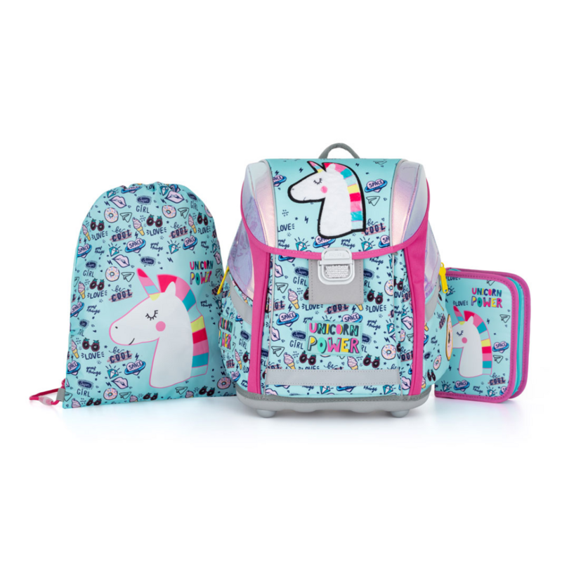 KARTON PP - Školní set 3ks PREMIUM LIGHT Unicorn iconic