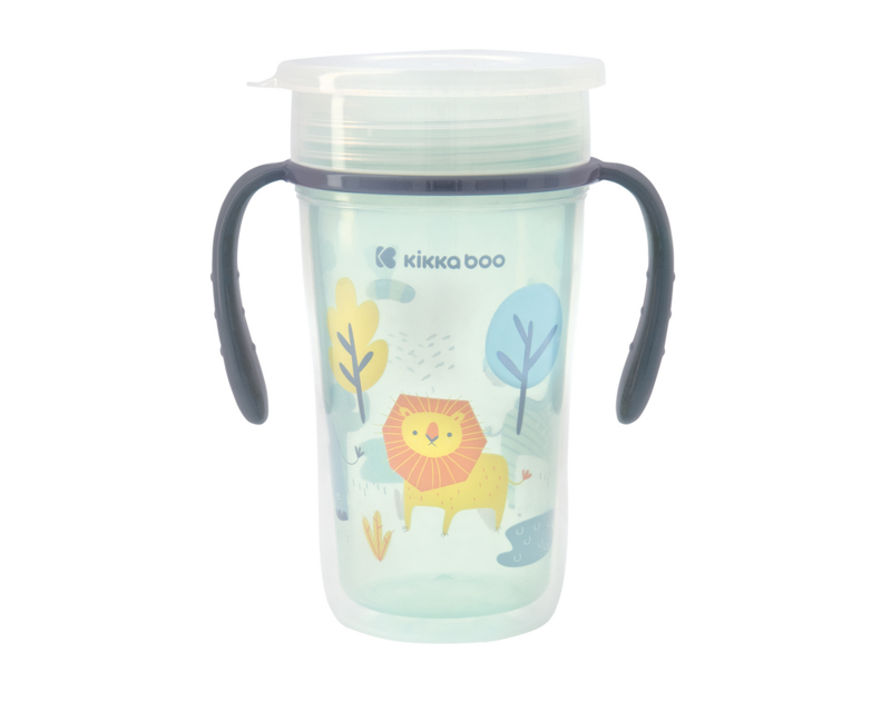 KIKKABOO - Hrnek trénovací 360° 300ml 12m+ Lion