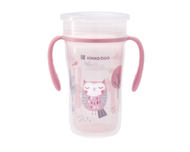 KIKKABOO - Hrnek trénovací 360° 300ml 12m+ Owl