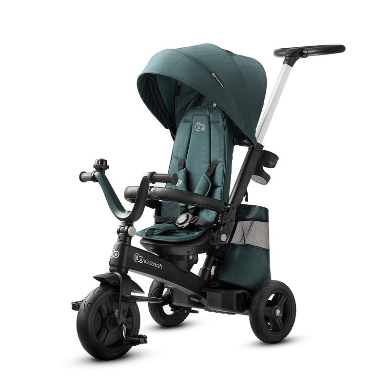 KINDERKRAFT - Tříkolka Easytwist Midnight Green Kinderkraft 2020