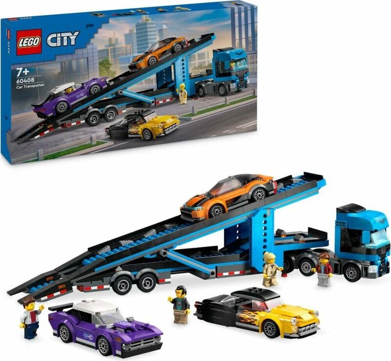 LEGO - City 60408 Kamion na přepravu aut s sportovními vozy