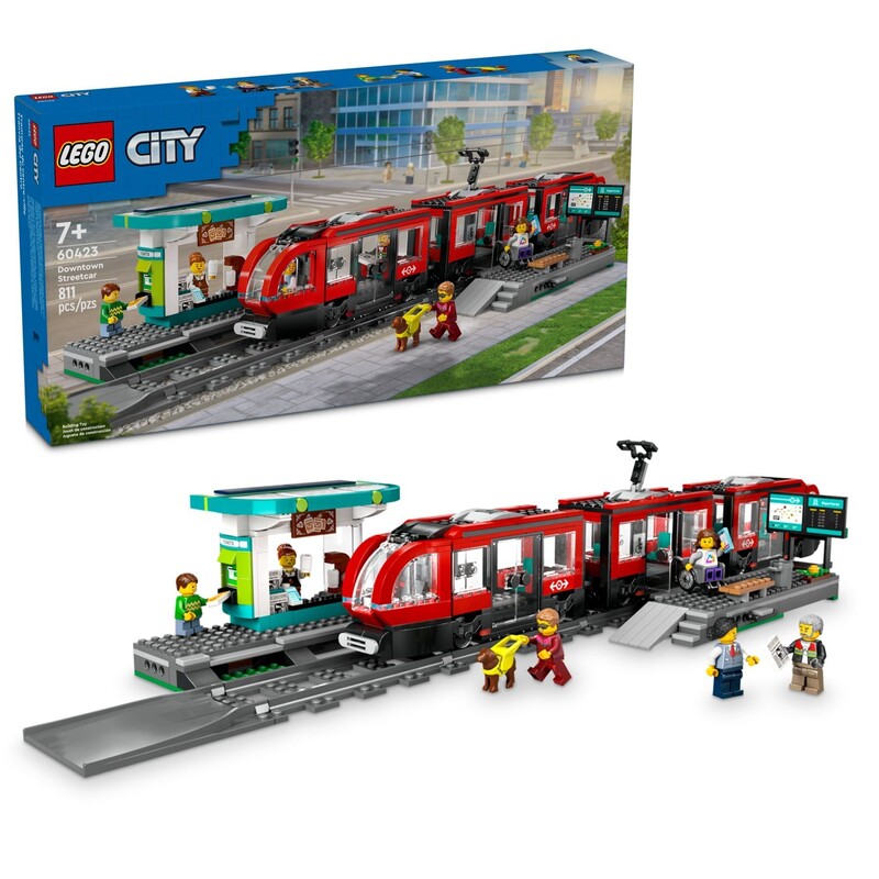 LEGO - City 60423 Električka a zastávka v centru města