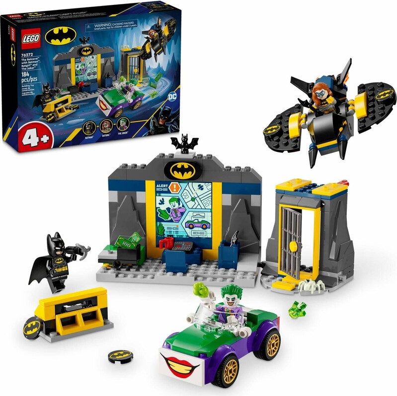 LEGO - DC Batman 76272 Batmanova jeskyně s Batmanem, Batgirl a Jokerem