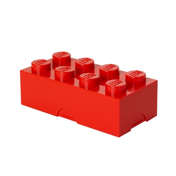 LEGO STORAGE - box na svačinu 100 x 200 x 75 mm - červená