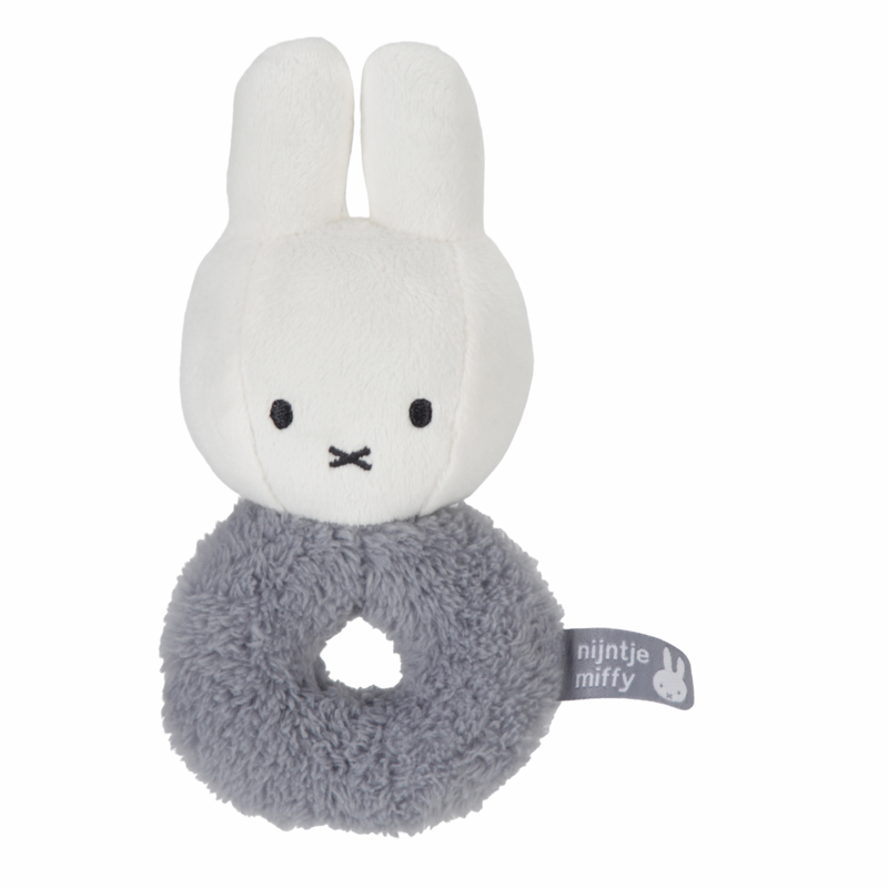 LITTLE DUTCH - Hrkálka králiček Miffy Fluffy Blue