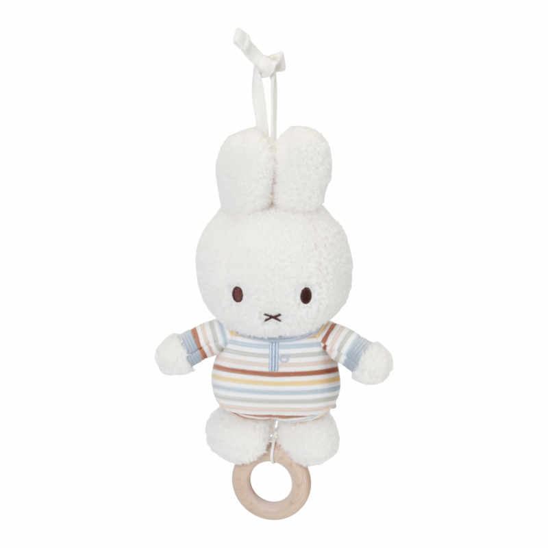 LITTLE DUTCH - Hudební králíček Miffy Vintage Proužky