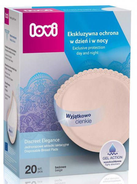 LOVI - Vložky do podprsenky Discreet Elegance 20 ks, béžové